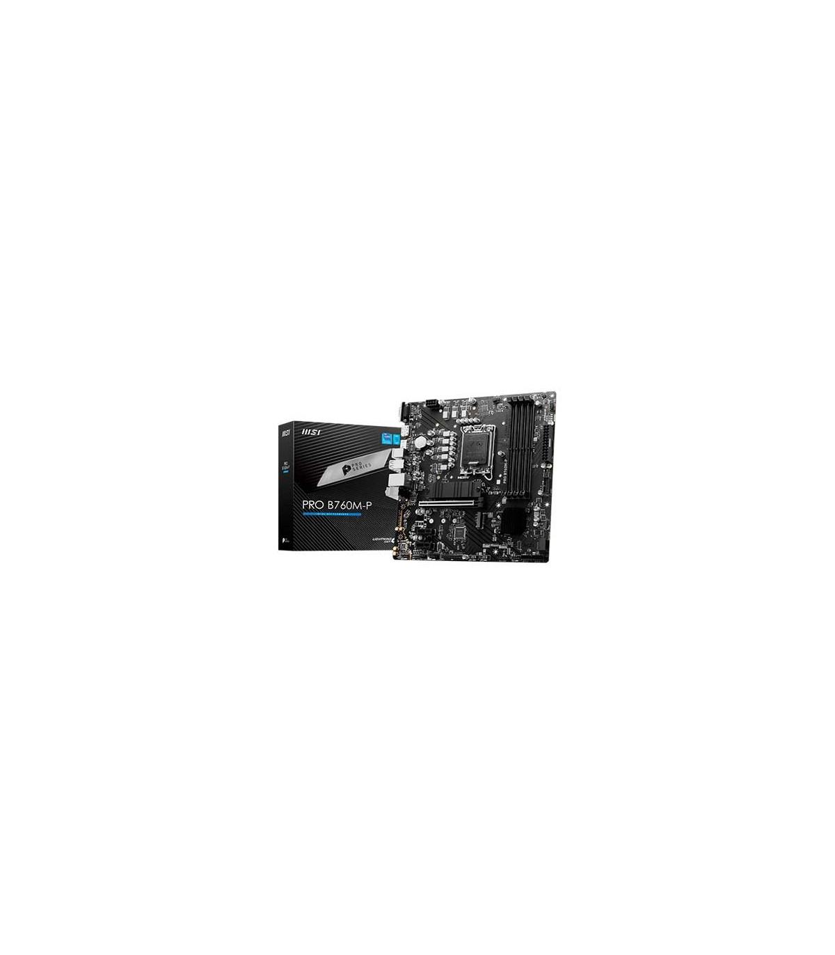 Placa base msi 1700 pro b760m - p m - atx -  4x ddr5 -  4x sata3 -  2x usb 3.2 -  1x usb tipo -  4x usb 2.0 911 - 7e02 - 009