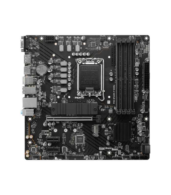 Placa base msi 1700 pro b760m - p m - atx -  4x ddr5 -  4x sata3 -  2x usb 3.2 -  1x usb tipo -  4x usb 2.0 911 - 7e02 - 009