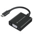 Adaptador usb tipo c a vga conceptronic 10.8cm - macho - hembra - negro