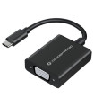 Adaptador usb tipo c a vga conceptronic 10.8cm - macho - hembra - negro