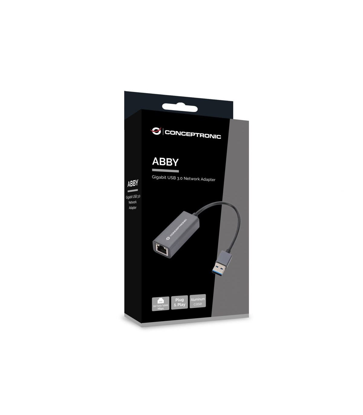 Adaptador usb 3.2 a rj45 conceptronic macho - hembra - compatible con nintendo switch