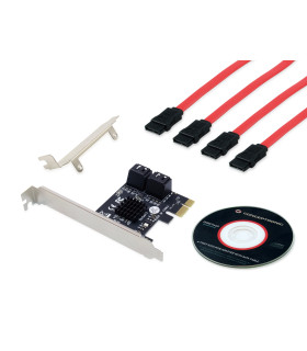 Tarjeta controladora conceptronic emrick03g pci express - 4 x sata 3