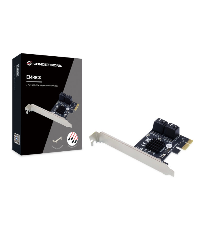 Tarjeta controladora conceptronic emrick03g pci express - 4 x sata 3