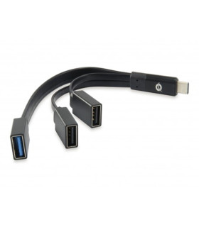 Hub usb tipo c conceptronic hubbies01b 1 x usb 3.0 - 2 x usb 2.0
