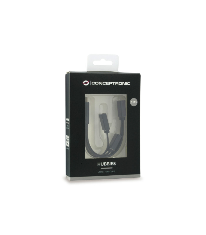 Hub usb tipo c conceptronic hubbies01b 1 x usb 3.0 - 2 x usb 2.0