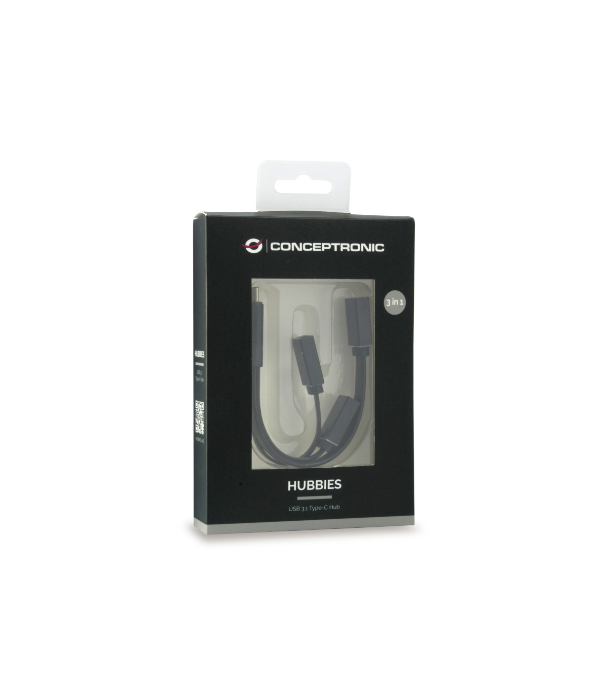 Hub usb tipo c conceptronic hubbies01b 1 x usb 3.0 - 2 x usb 2.0
