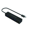 Hub usb tipo c conceptronic hubbies07b 4 x usb 3.0 - aluminio