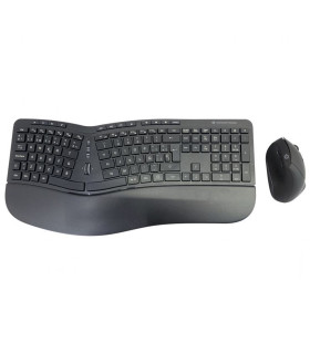 Kit teclado + mouse raton conceptronic orazio02 wireless inalambrico ergonomico