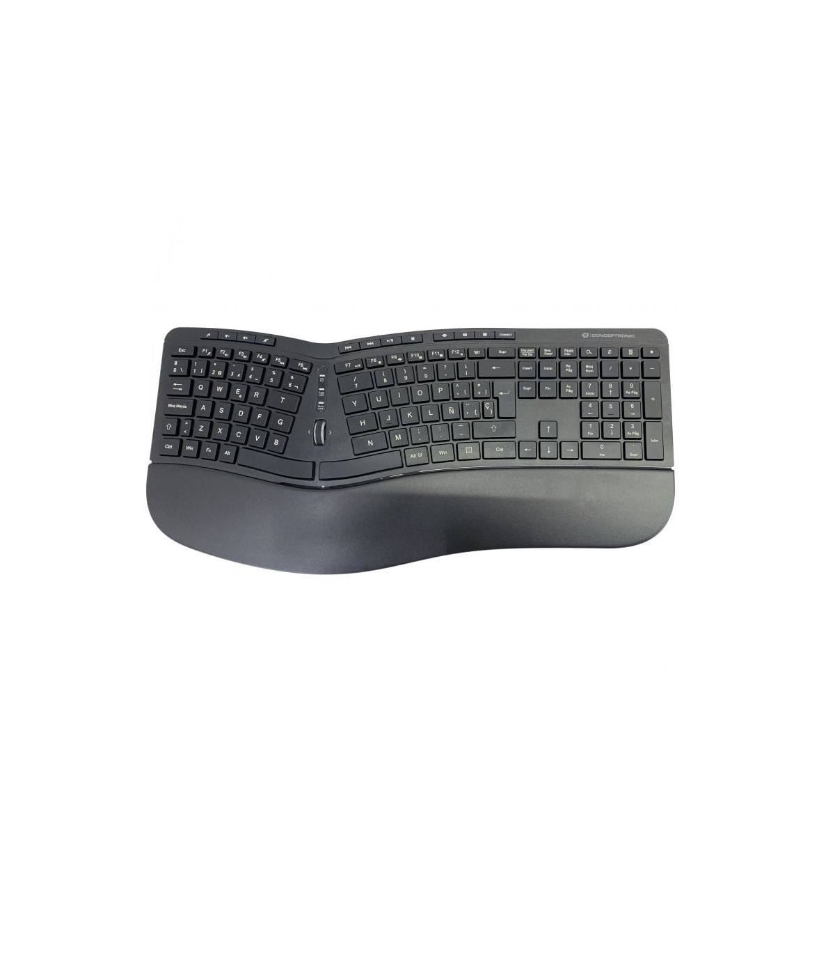 Kit teclado + mouse raton conceptronic orazio02 wireless inalambrico ergonomico