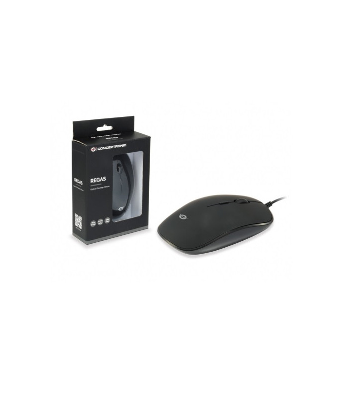 Mouse raton conceptronic regas01b optico -  usb -  1200dpi