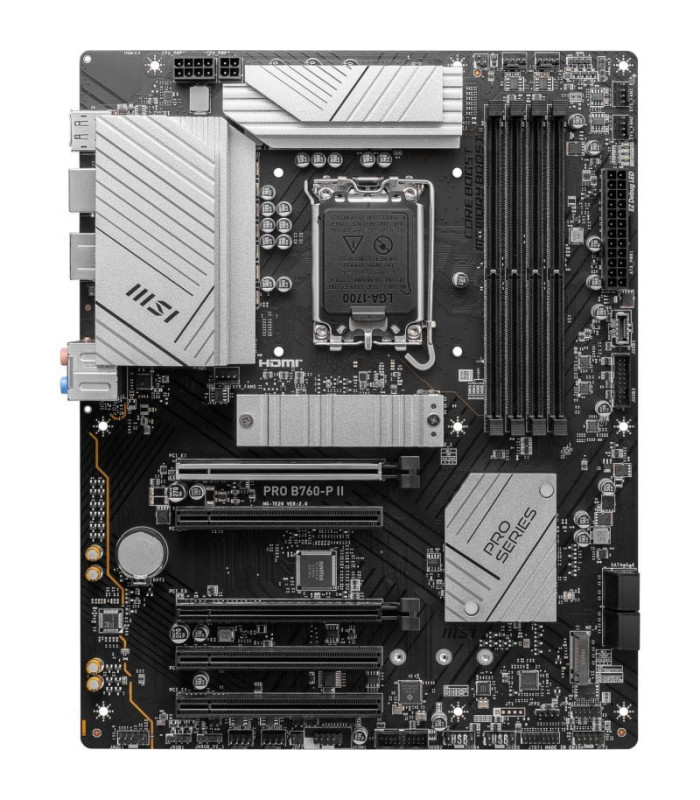 Placa base msi 1700 pro b760 - p ii ddr5 atx