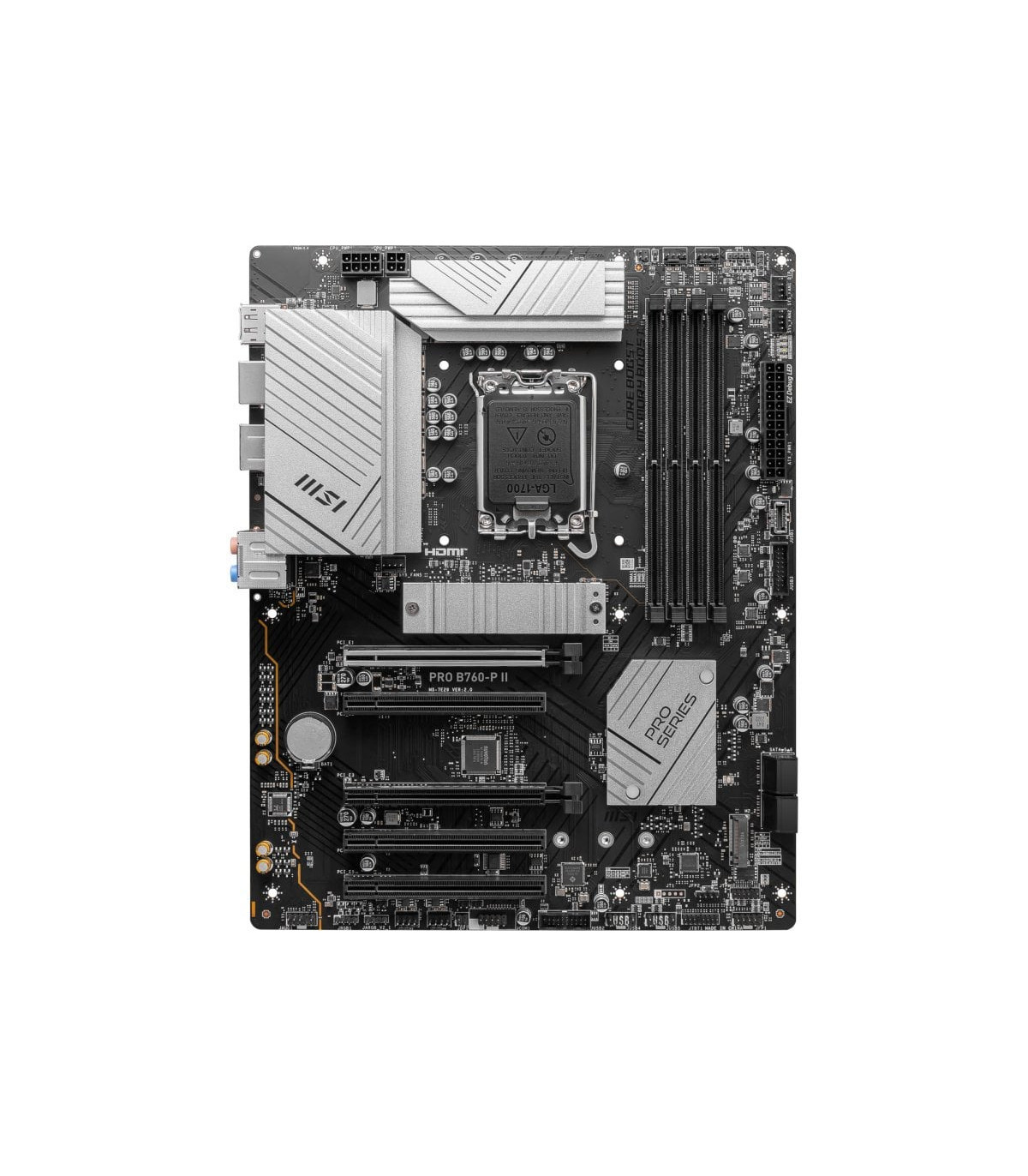 Placa base msi 1700 pro b760 - p ii ddr5 atx