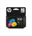 Hp cartucho 308 color cian - magenta y amarillo 120 p