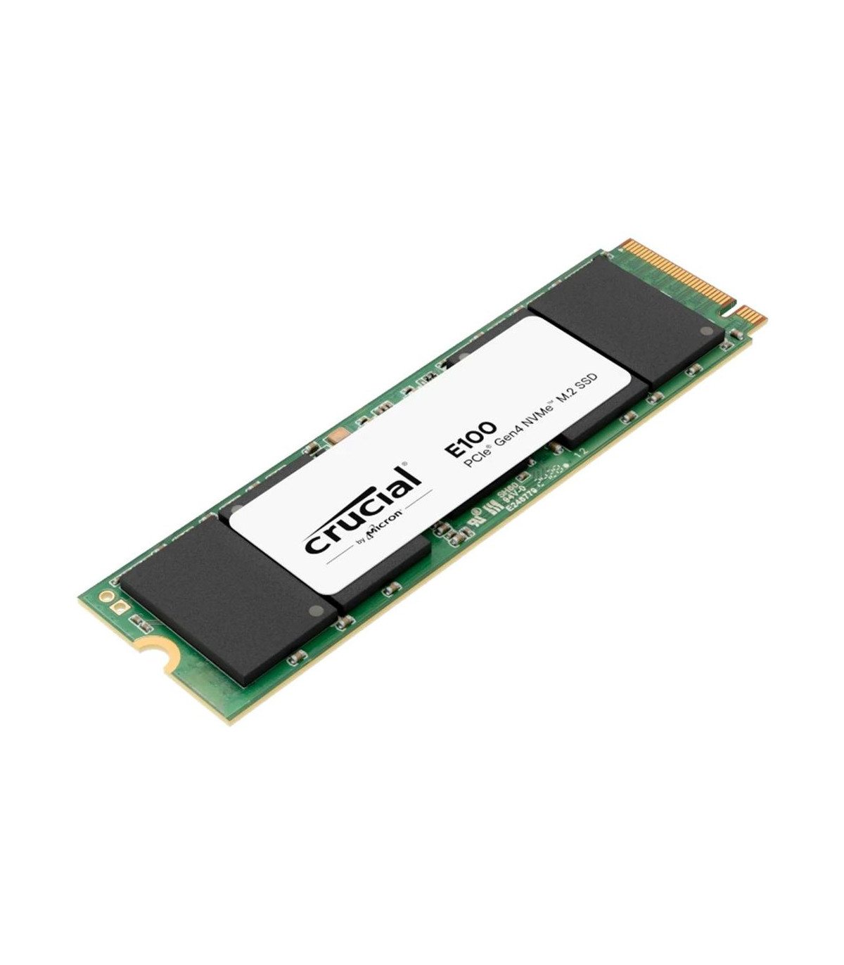 Disco duro interno solido ssd crucial e100 480gb m.2 nvme pci express 4.0