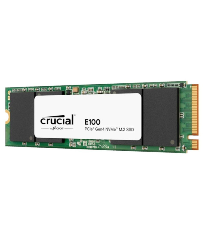 Disco duro interno solido ssd crucial e100 480gb m.2 nvme pci express 4.0