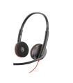 Auriculares poly blackwire 3220 estéreo usb - c + adaptador usb - c - a (bulk)