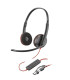 Auriculares poly blackwire 3220 estéreo usb - c negro + adaptador usb - c - a auriculares poly blackwire 3220 estéreo usb - c + 