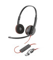 Auriculares poly blackwire 3220 estéreo usb - c negro + adaptador usb - c - a auriculares poly blackwire 3220 estéreo usb - c + 