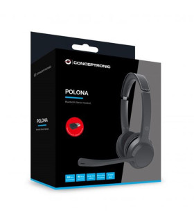Auriculares conceptronic polona04ba inalambrico negro