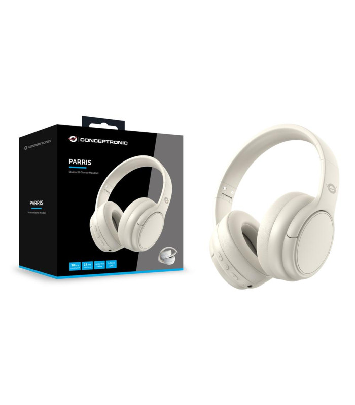 Auriculares conceptronic parris03c inalambrico blanco