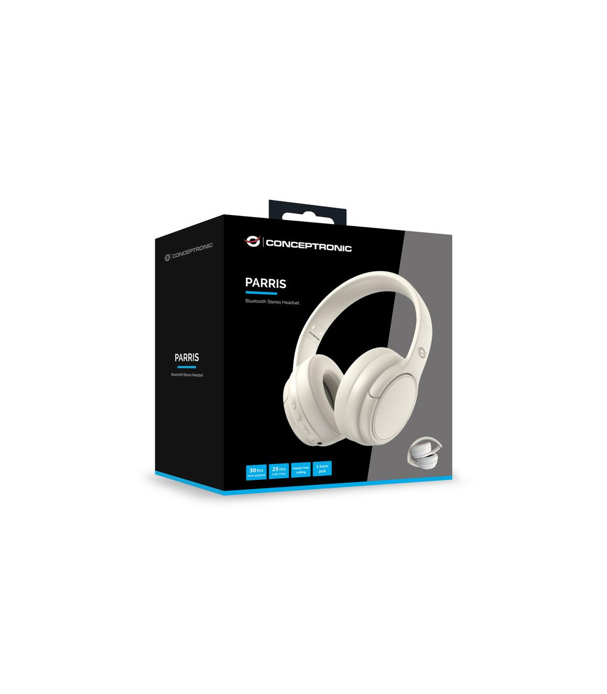 Auriculares conceptronic parris03c inalambrico blanco