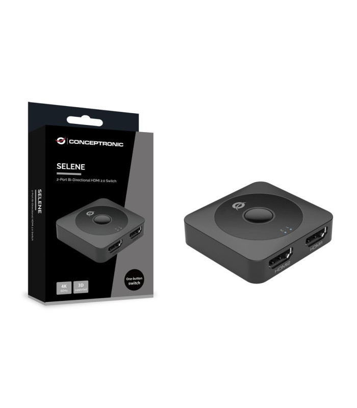 Switch hdmi conceptronic selene01b 2 puertos