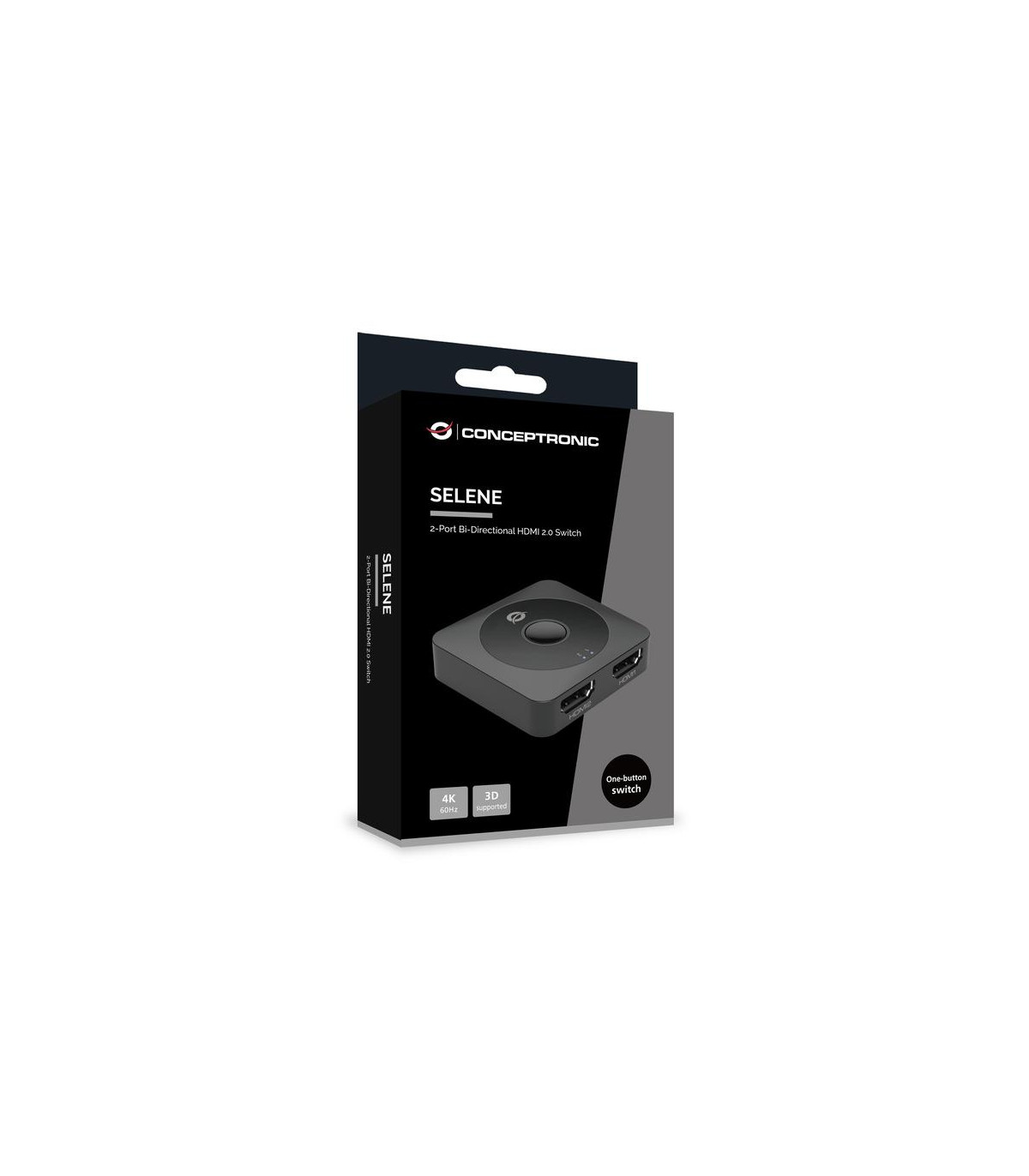 Switch hdmi conceptronic selene01b 2 puertos