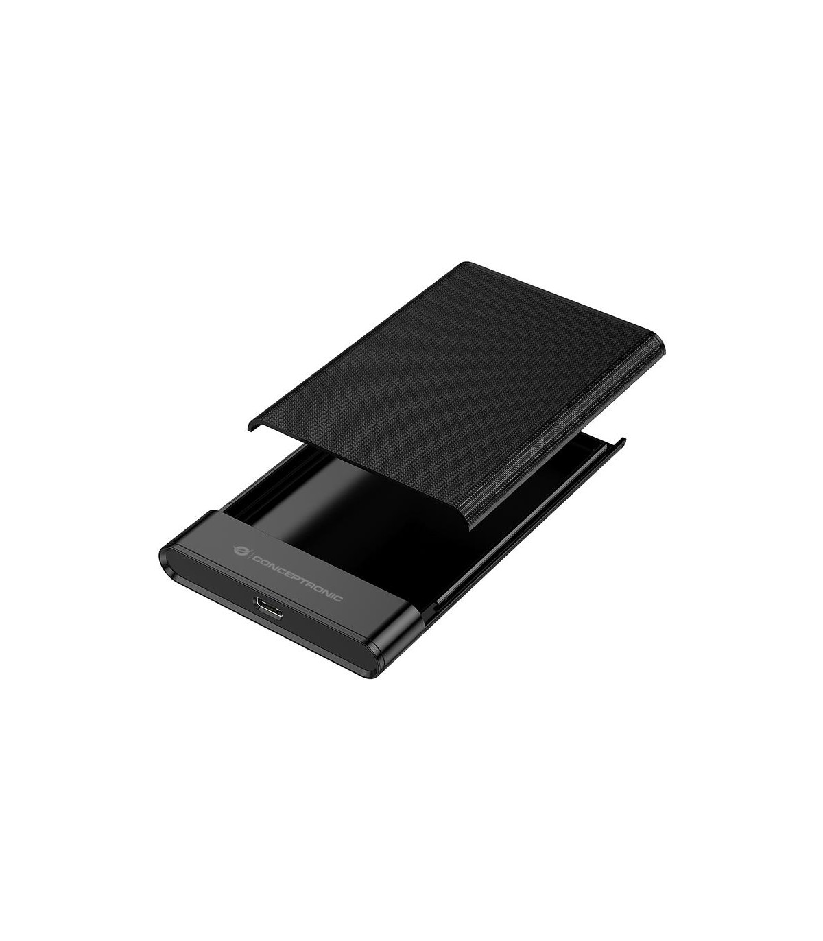 Caja externa 2.5 pulgadas usb - c conceptronic dante06b hasta 6gbs de 7mm hasta 9.5mm