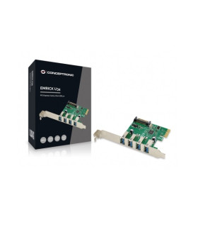 Tarjeta conceptronic pci express 4 puertos usb 3.0 emrick u64