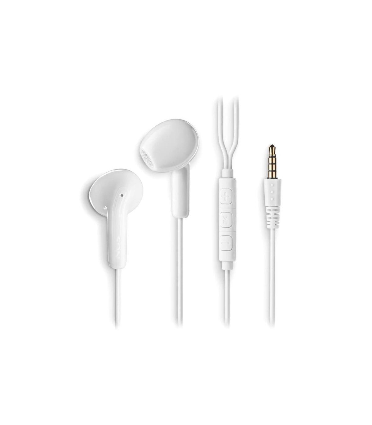 NGS Auricular Blanco Estéreo con cable JACK 3.5 mm