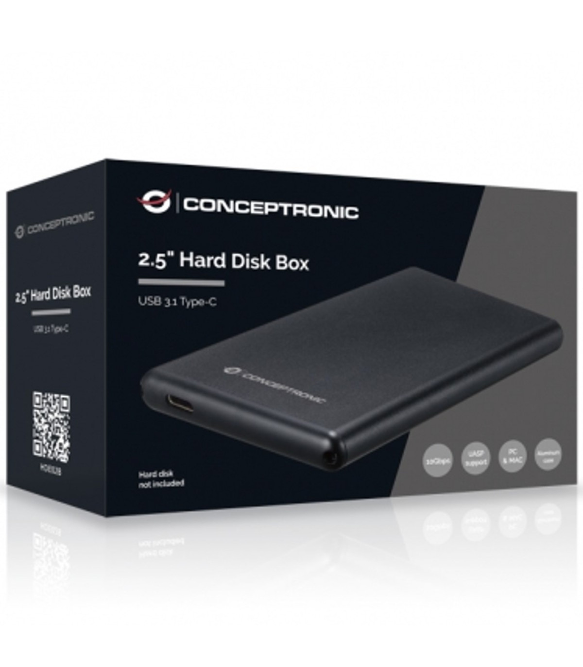 Carcasa conceptronic para disco duro 2.5 pulgadas usb tipo c 3.1 gen 2
