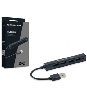Hub usb 2.0 conceptronic hubbies05b 4 puertos