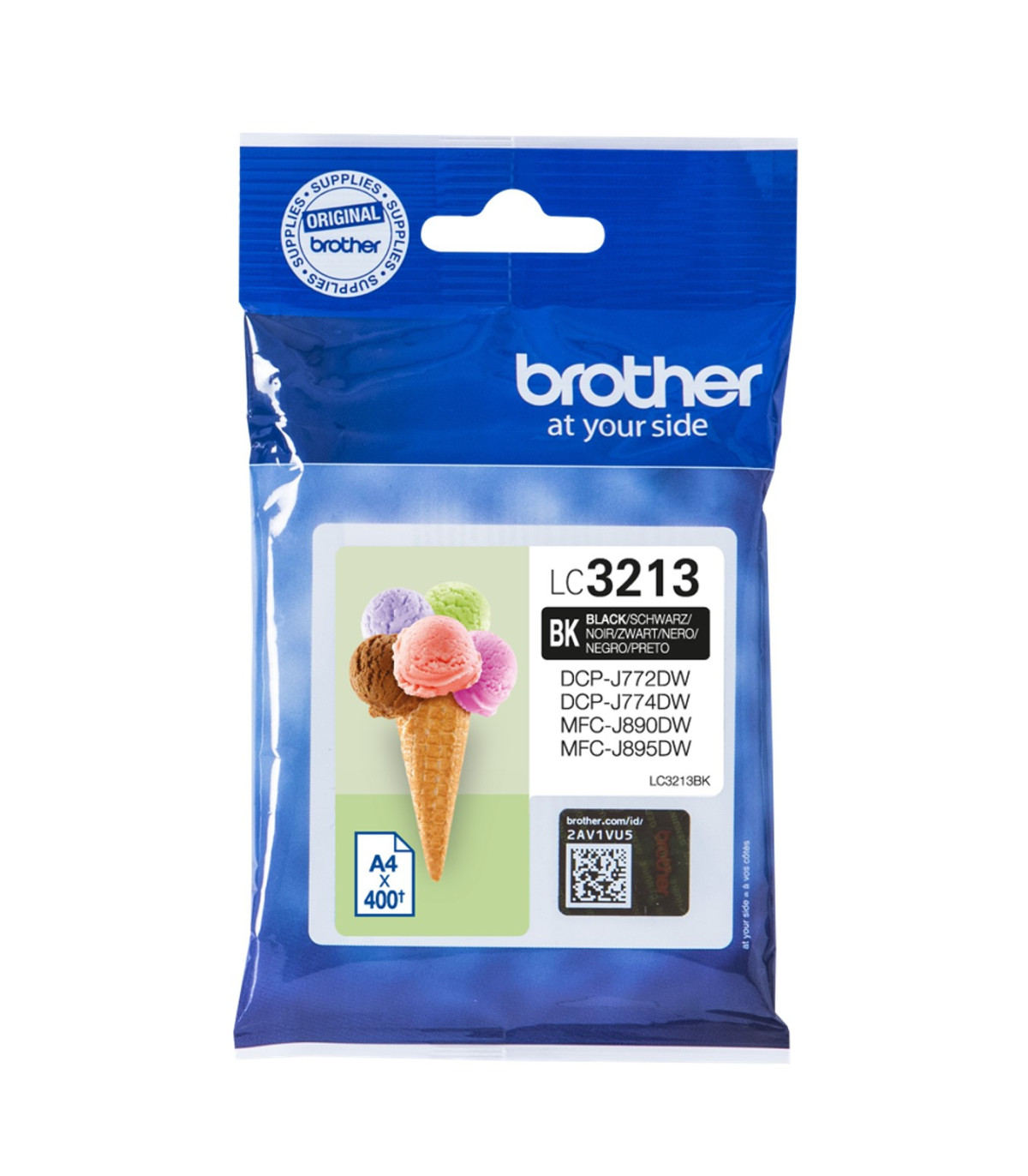 Cartucho tinta brother lc3213bk negro 400 paginas