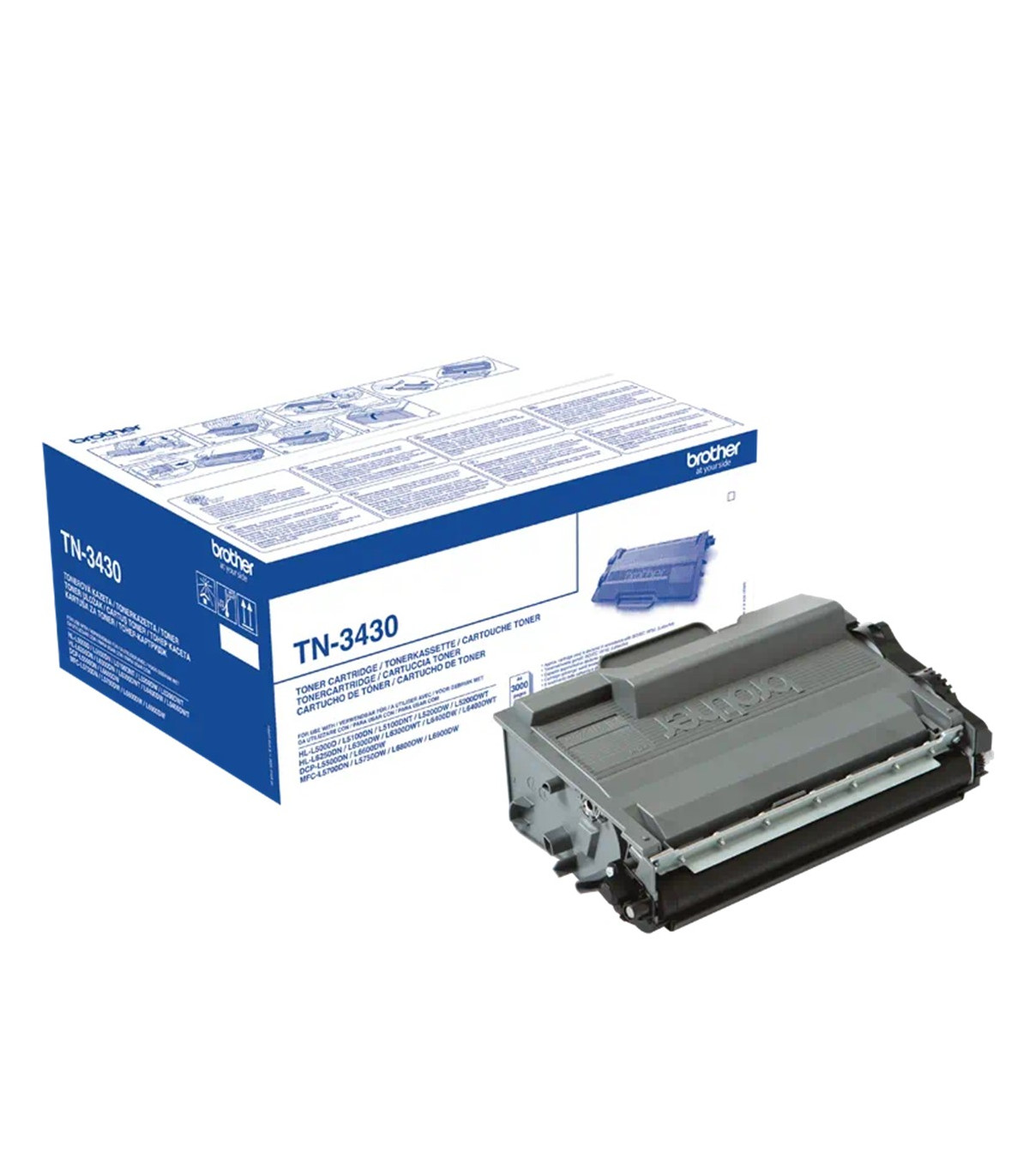 Toner brother tn3430 negro 3000 paginas
