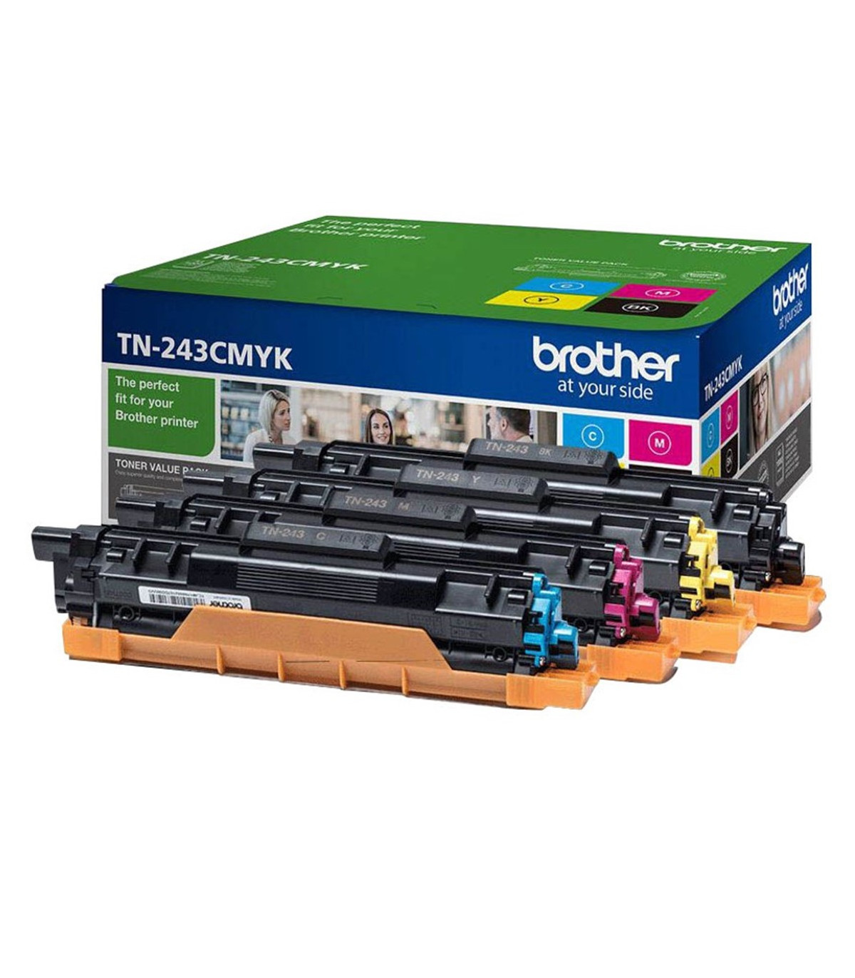 Toner brother tn243cmyk negro - cián - magenta - amarillo 1000 páginas