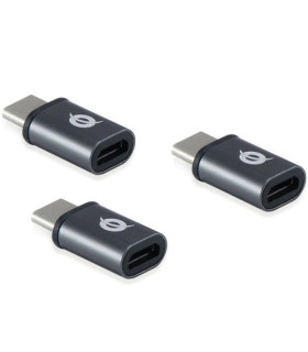 Kit adaptadores conceptronic usb tipo c 3.1 macho a micro usb hembra otg pack 3 unidades