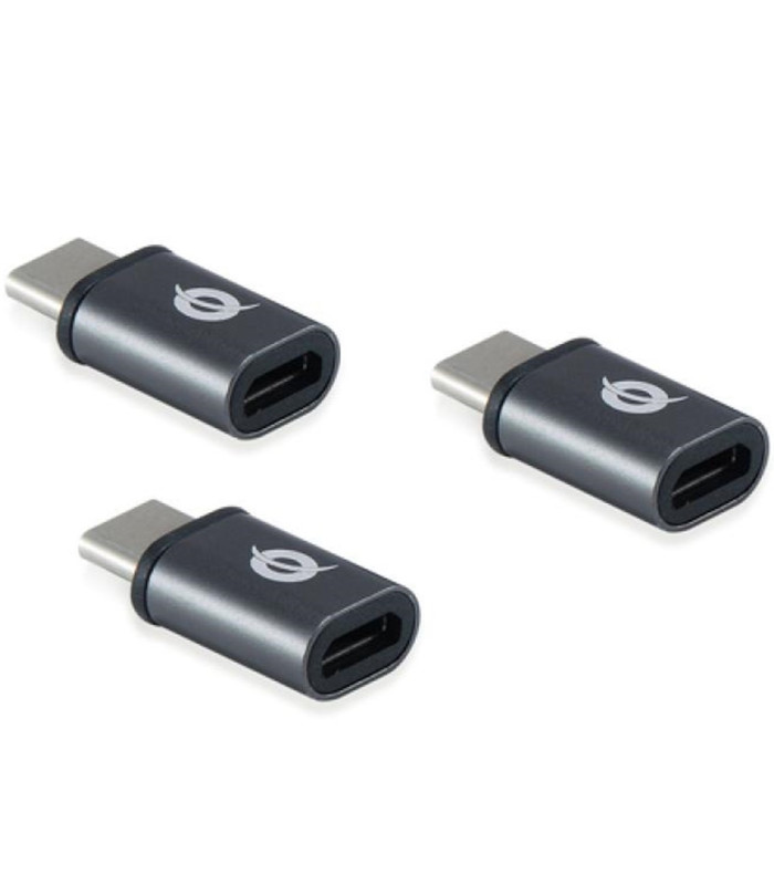 Kit adaptadores conceptronic usb tipo c 3.1 macho a micro usb hembra otg pack 3 unidades