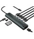 Adaptador conceptronic usb tipo c 9 en 1 hdmi -  usb - c -  pd -  usb 3.0 -  sd -  micro sd -  rj45