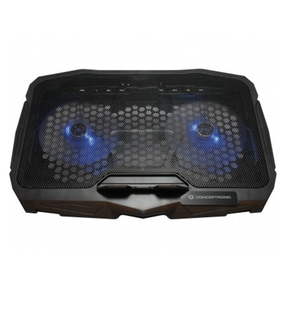 Soporte - base de refrigeracion conceptronic thana07b para portatiles hasta 15.6 pulgadas ventiladores 125mm x2