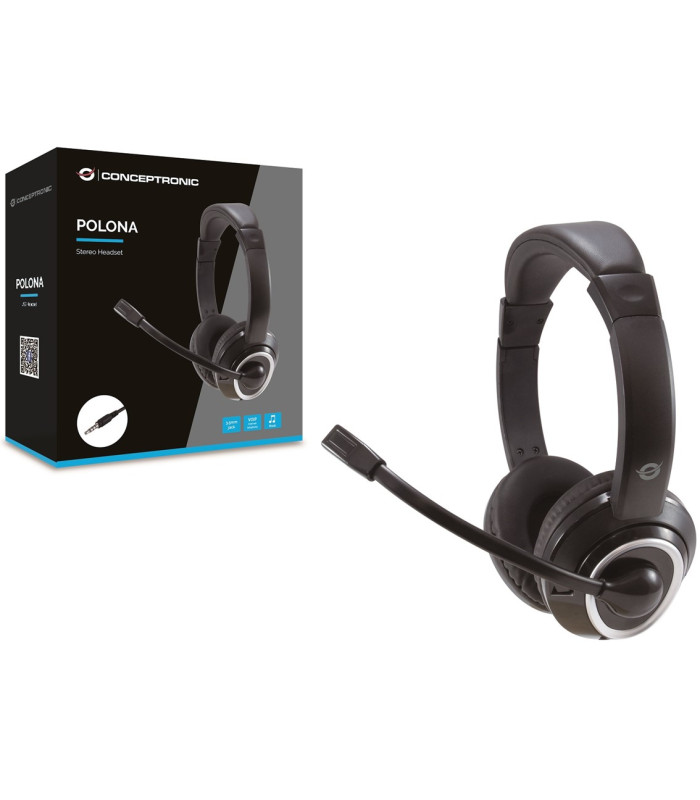 Auricular conceptronic polona02b  - jack 3.5mm - microfono - control volumen