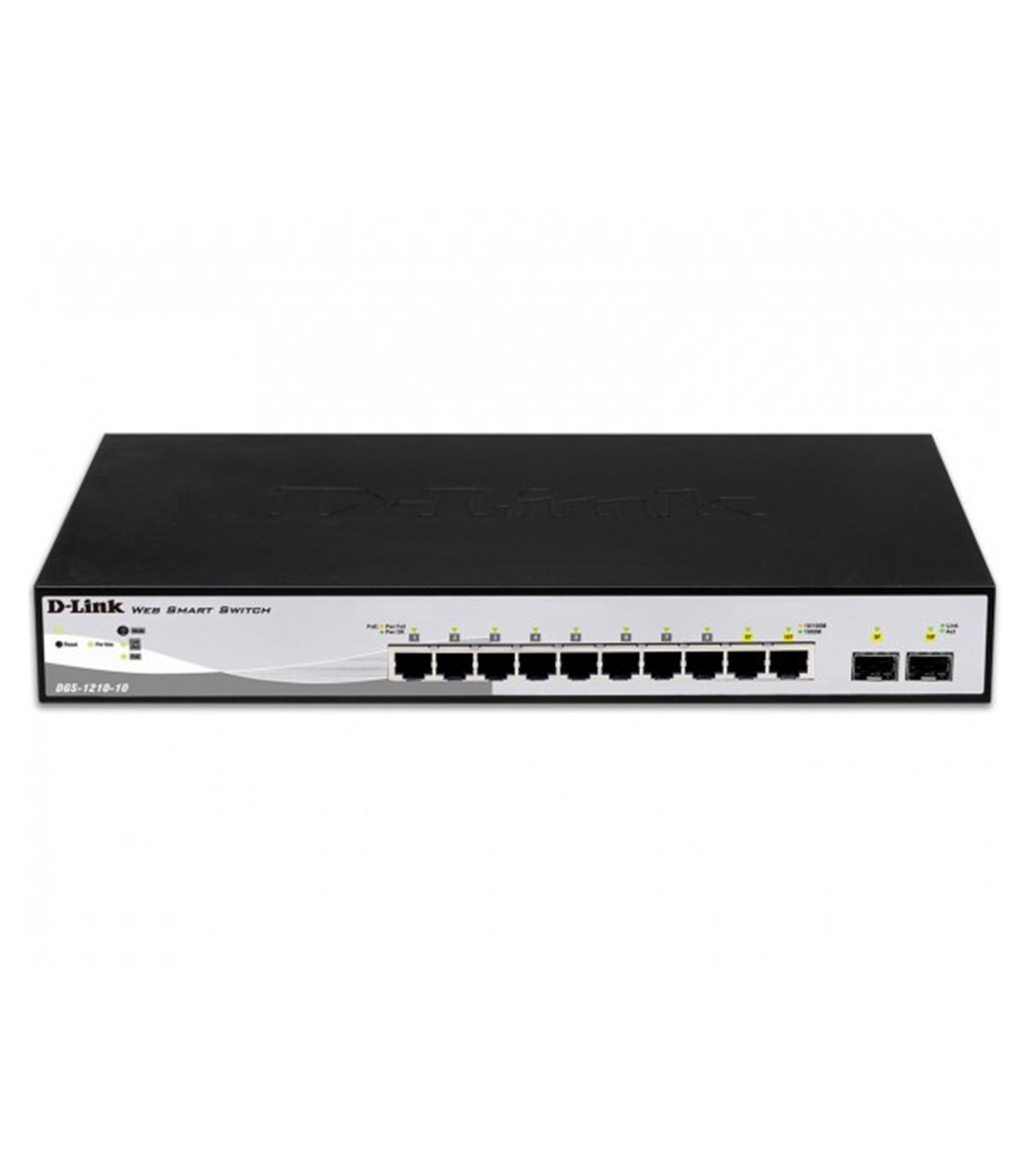 Switch d - link 10 puertos gestionable 8 gigabit ethernet 10 - 100 - 100 2 sfp layer2 smartiii