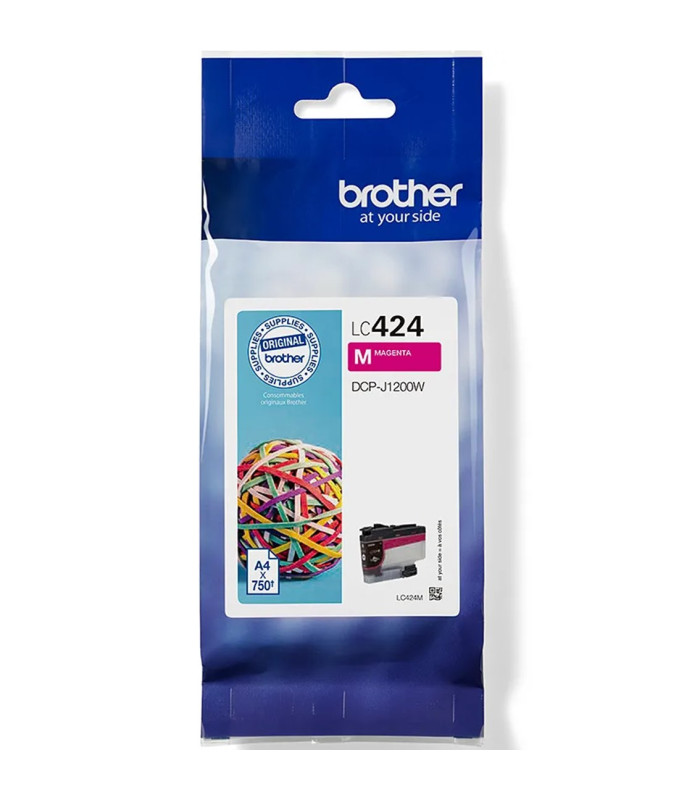Cartucho tinta brother lc424m magenta 750 paginas