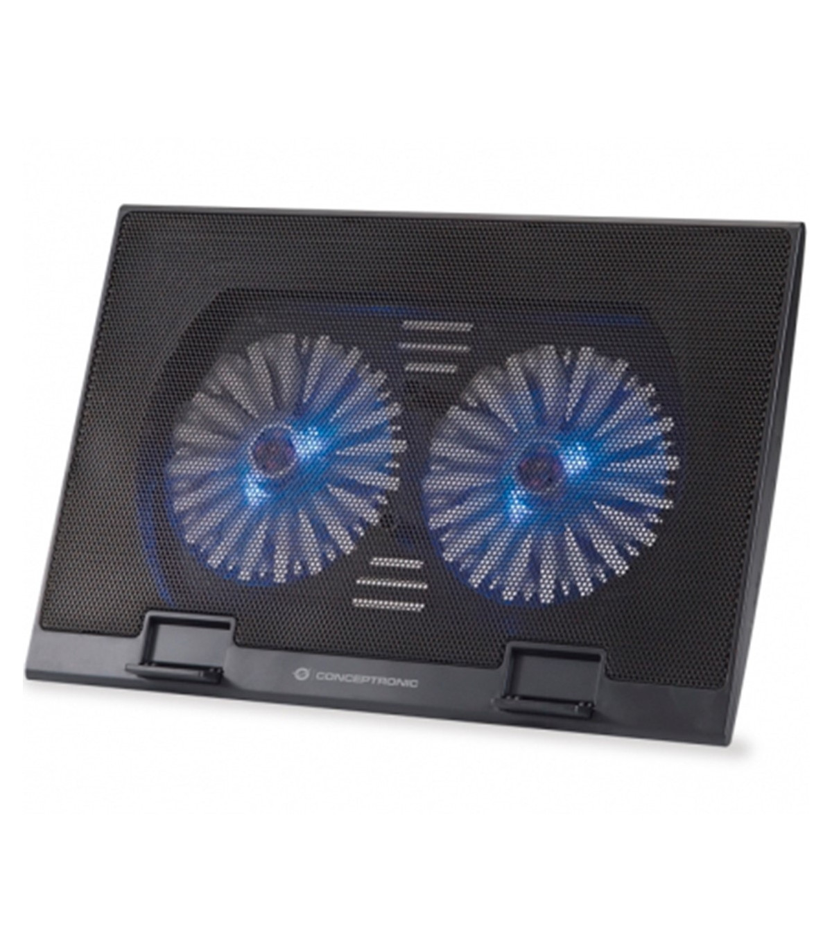 Base refrigeracion conceptronic para portatiles 2 ventiladores 125mm hasta 17 pulgadas