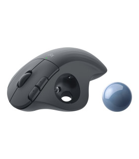 Mouse raton logitech trackball ergo m575 optico wireless inalambrico grafito