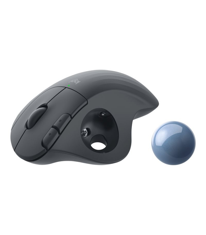 Mouse raton logitech trackball ergo m575 optico wireless inalambrico grafito