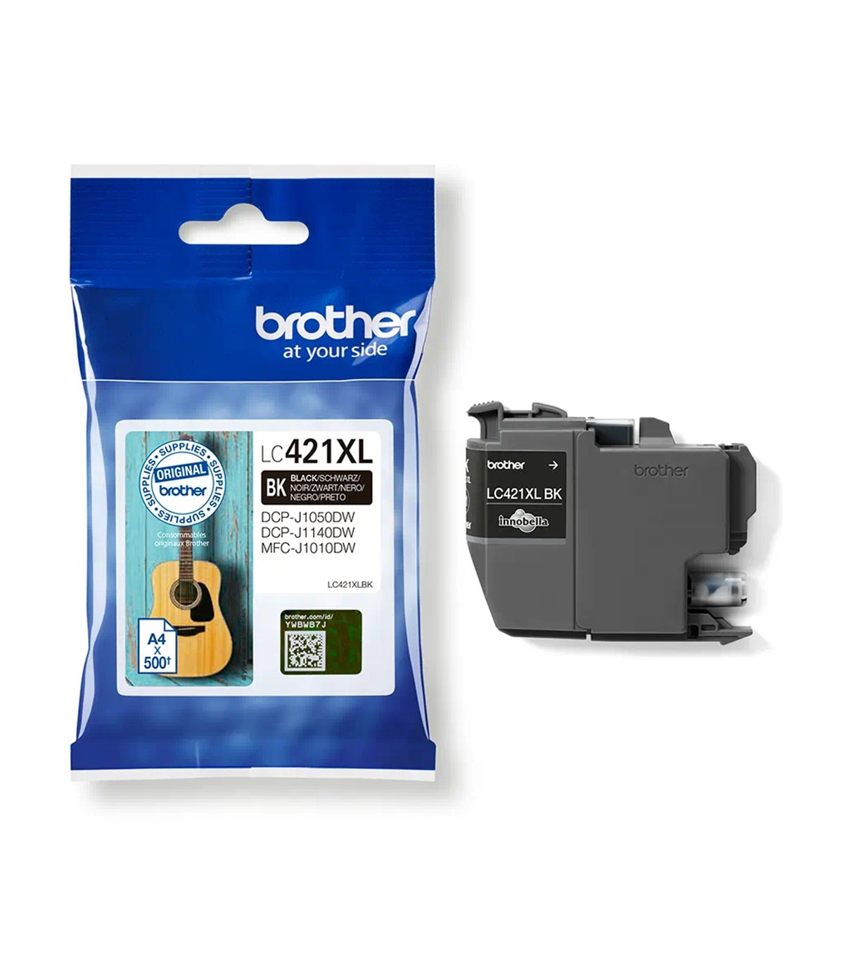 Cartucho tinta brother lc421xlbk negro 500 paginas