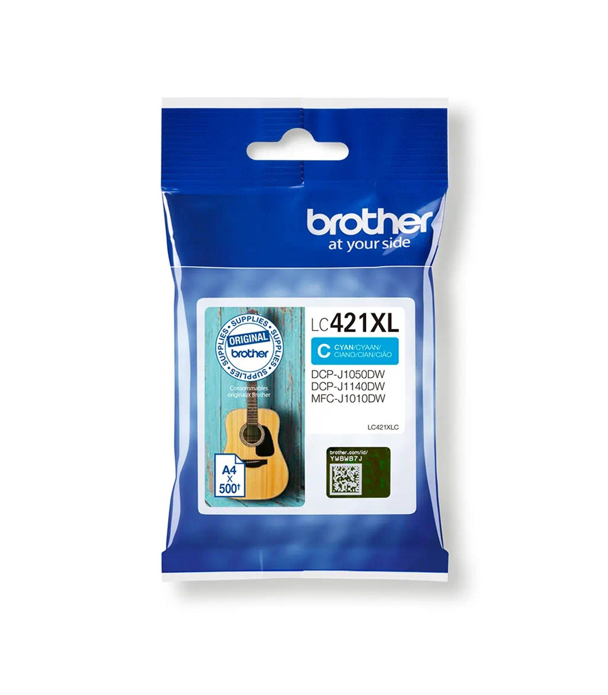 Cartucho tinta brother lc421xlc cian 500 paginas