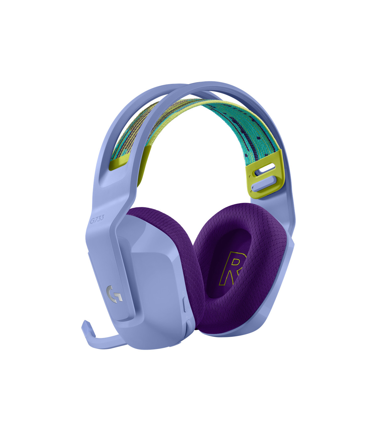 Auricular con microfono logitech g g7 gaming wireless inalambrico lila