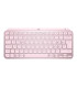 Teclado logitech mx keys mini rosa wireless inalambrico bateria