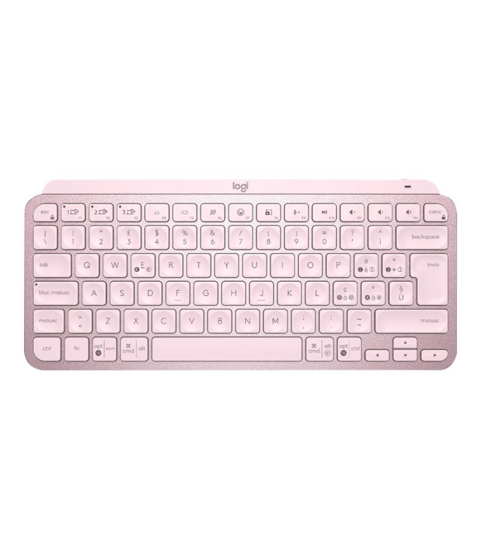 Teclado logitech mx keys mini rosa wireless inalambrico bateria